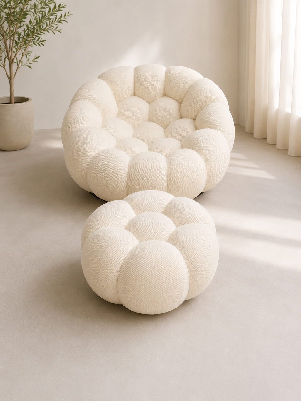 Fauteuil Bubble™ avec repose-pieds