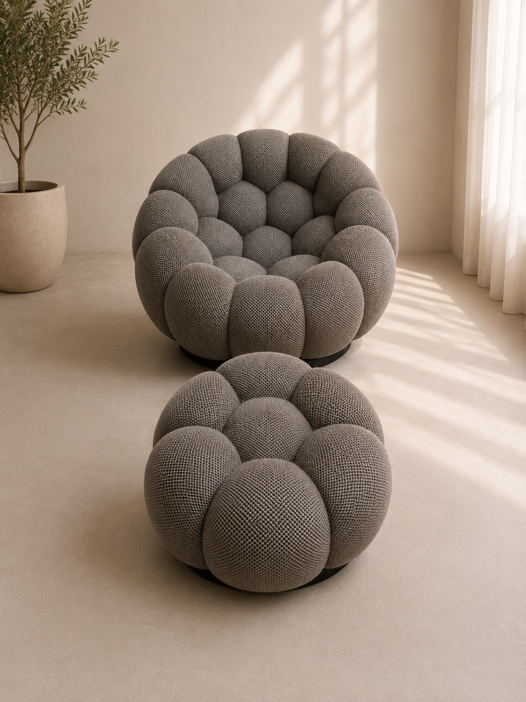 Fauteuil Bubble™ avec repose-pieds